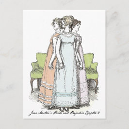 Youngest & Tallest, Jane Austen Pride & Prejudice Vykort