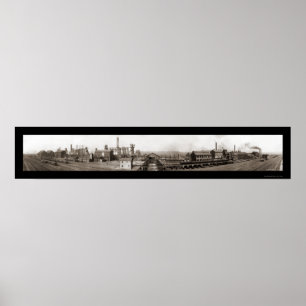Youngstown OH Steel Photo 1910 Poster
