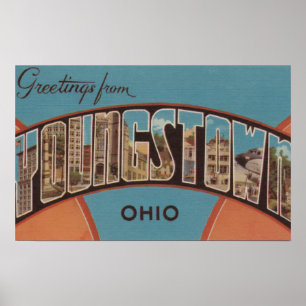 Youngstown Ohio - stora brevplatser 2 Poster