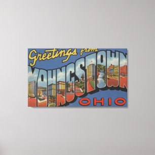 Youngstown Ohio - stora brevplatser Canvastryck