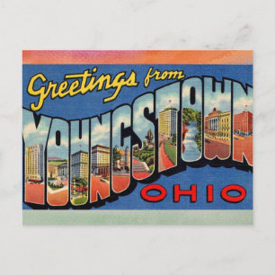 Youngstown Ohio Vintage resor vykort
