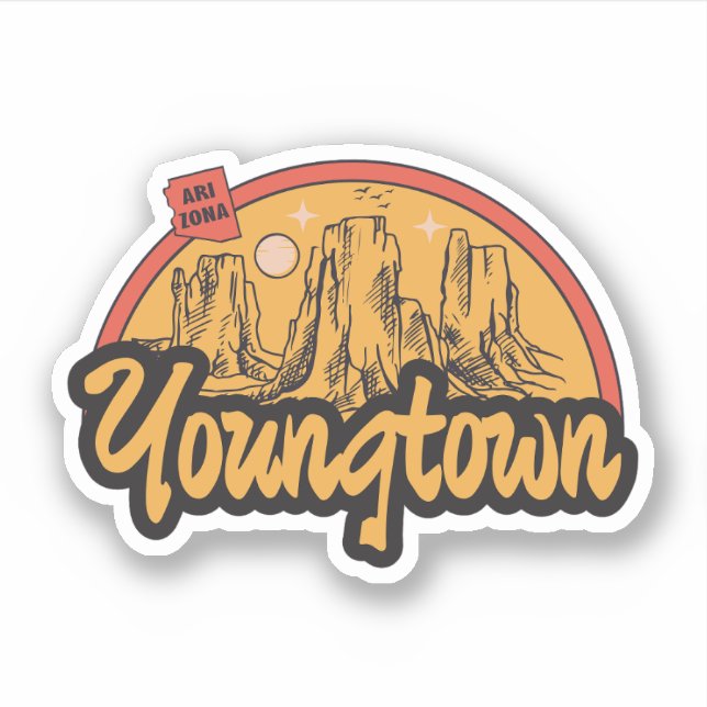 Youngtown, Arizona Sticker Klistermärken (Framsida)