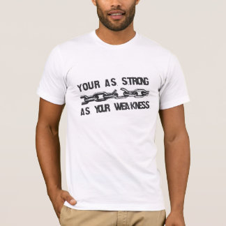 Your as strong as your weakness tee shirt