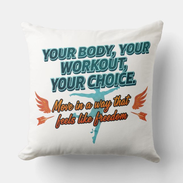 Your Body Your Workout Your Choice Kudde (Framsida)