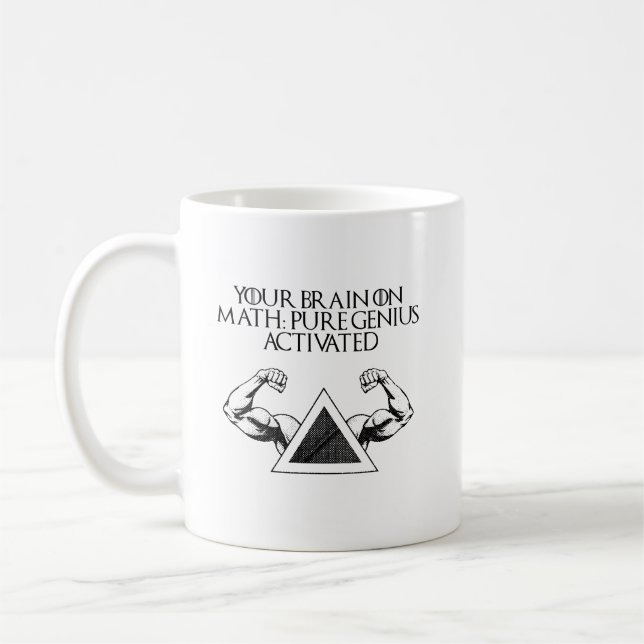 Your Brain On Math Pure Genius Activated Kaffemugg (Vänster)