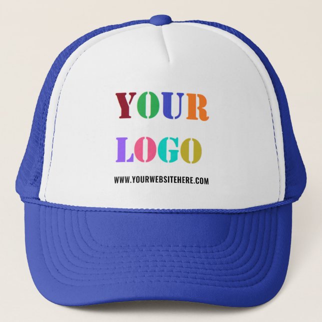 Your Business Logo and Custom Text Promotional Hat Keps (Framsida)