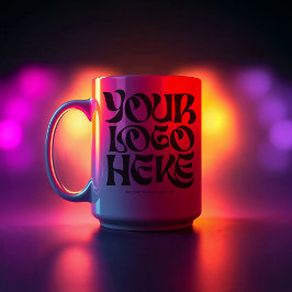 Your Business Logo and Text Simple Kaffemugg