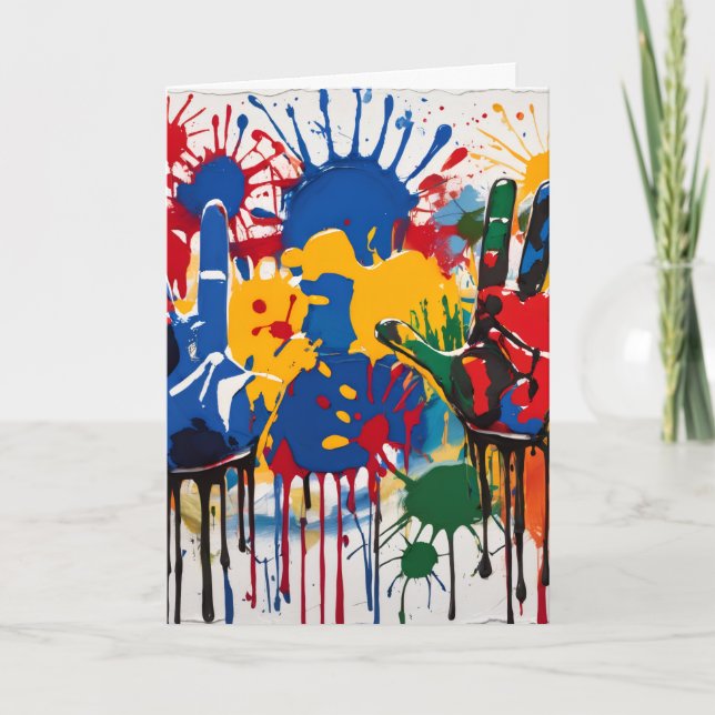 Your Childs Artwork One Of A Kind Personalized Kort (Framsida)