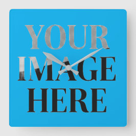 Your Custom Memory - Personalized Photo Placeholde Fyrkantig Klocka
