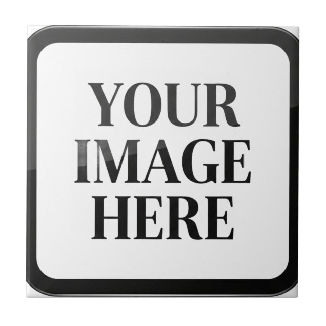Your Custom Memory - Personalized Photo Placeholde Kakelplatta (Framsidan)