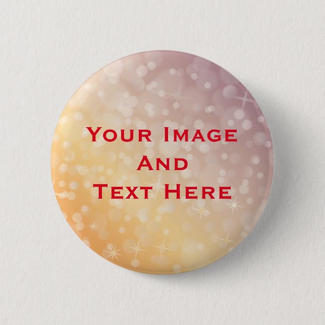 Your custom Picture and Text Personalized Button Knapp (Framsida)