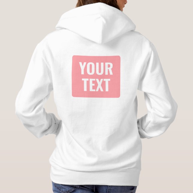 Your Custom Text Name Womens Front And Back Print T Shirt (Baksida)