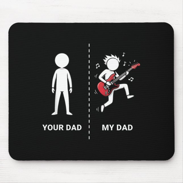 Your Dad My Dad Funny B Guitar Lover Musician Sarc Musmatta (Framsidan)