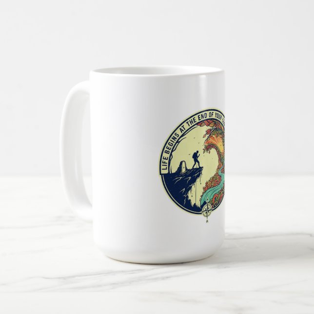 “Your Daily Dose of Motivation” Quote Mug Kaffemugg (Framsida vänster)