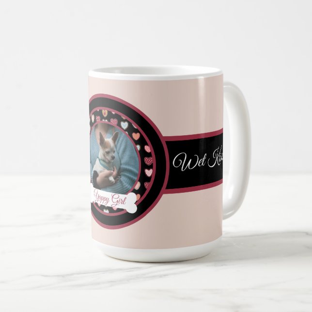 Your Dog's Photo Show your Love Mug Kaffemugg (Framsida höger)