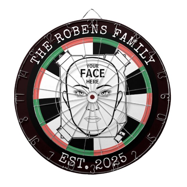 Your Face Here Dartboard Darttavla (Framsidan)