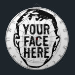 Your Face Here Dartboard Darttavla<br><div class="desc">Looking For Something One-Of-A-Kind?
Easily upload photos,  artwork,  text,  and more!
CREATE YOUR OWN CUSTOM ITEM NOW</div>