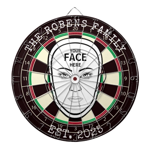 Your Face Here Dartboard Darttavla (Framsidan)