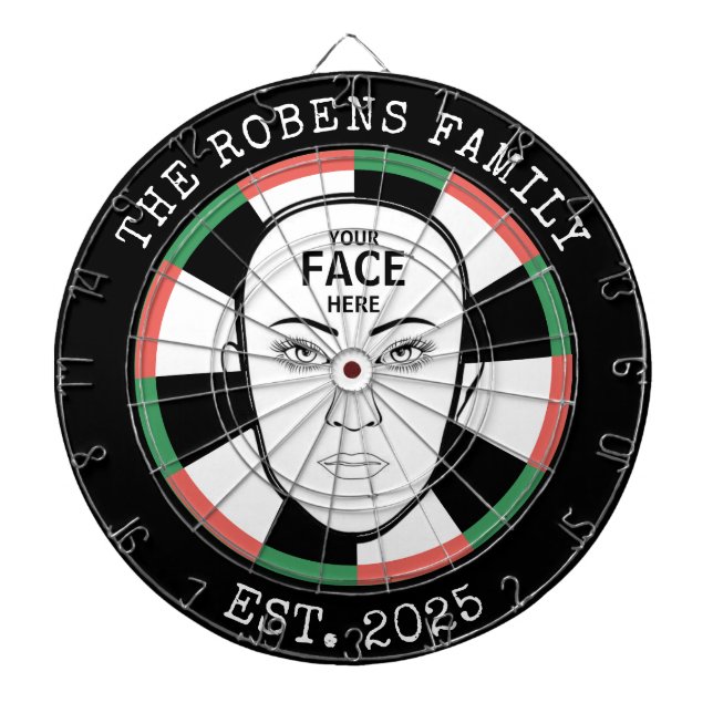 Your Face Here Dartboard Darttavla (Framsidan)