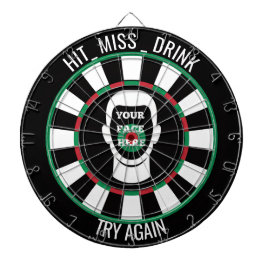 Your Face Here Dartboard  Funny Drinking Dartboard Darttavla