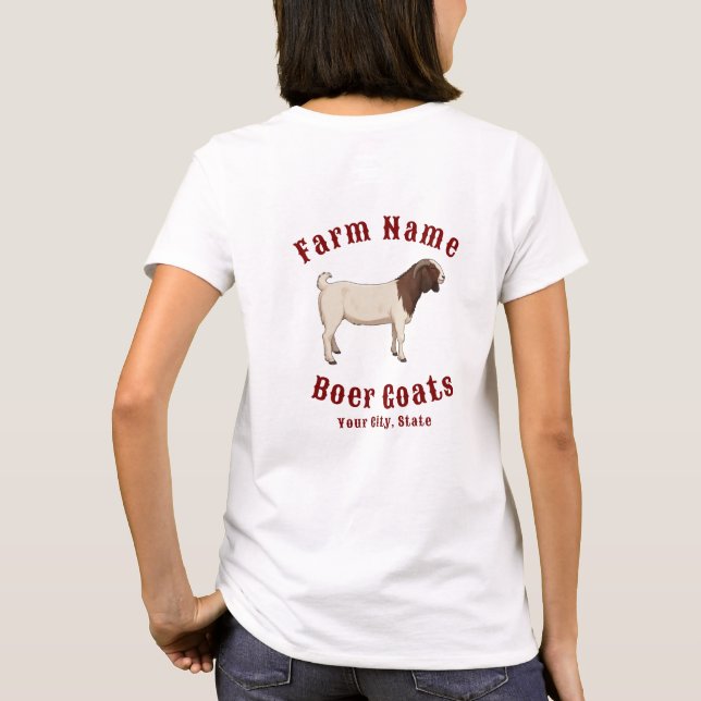 Your Farm Boer Goats T Shirt (Baksida)