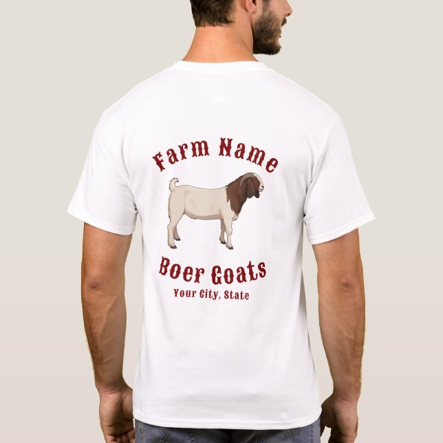 Your Farm Boer Goats T Shirt (Baksida)