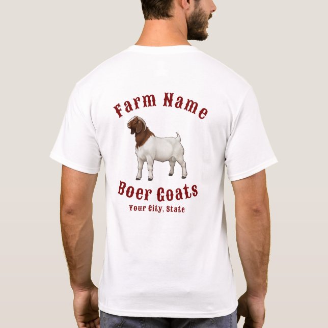 Your Farm Boer Goats T Shirt (Baksida)
