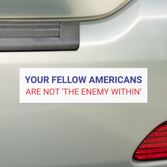 Your Fellow Americans Unity Political  Bildekal (På Bil)