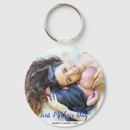 Your First Mother's Day personalised photo Nyckelring