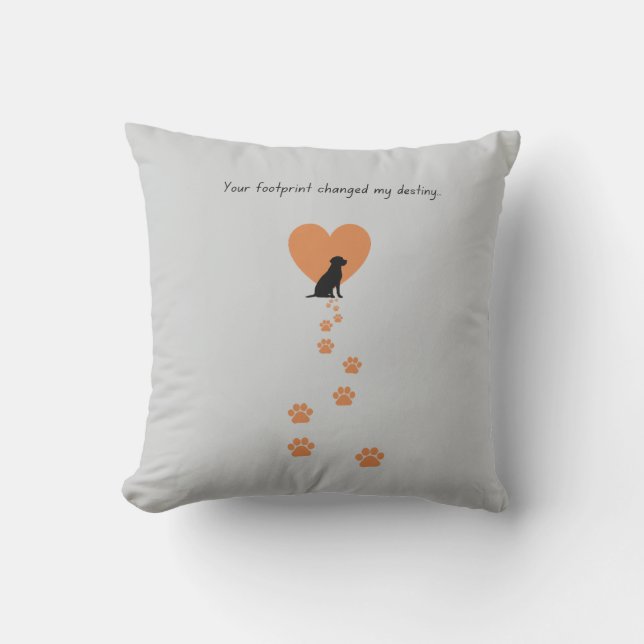 Your footprint changed my destiny kudde (Framsida)