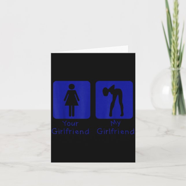 Your Girlfriend Normal - My Girlfriend Y Funny Boy Kort (Framsida)