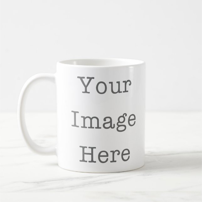 Your Image Here Custom Photo Mug – Personalized Kaffemugg (Vänster)