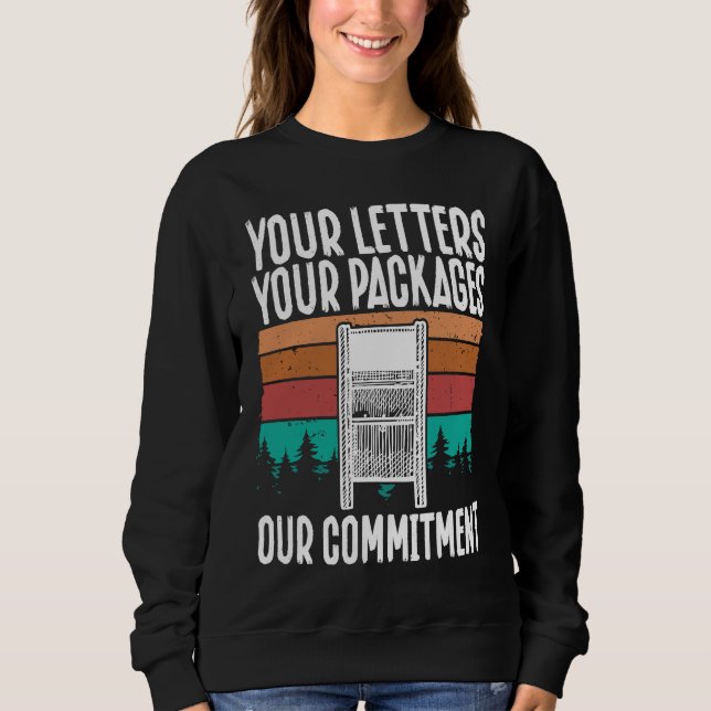 Your Letters, Your Packages, Our Commitment Postal T Shirt (Framsida)