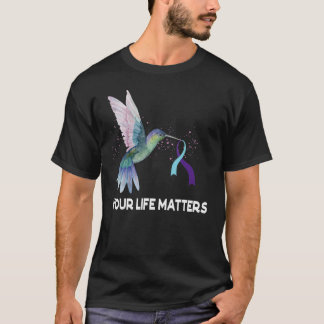 Your Life Matters Ribbon N Suicide Awareness Menta T Shirt