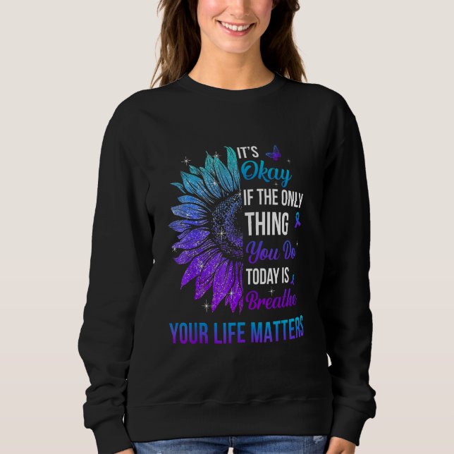 Your Life Matters Suicide Prevention Awareness Men T Shirt (Framsida)