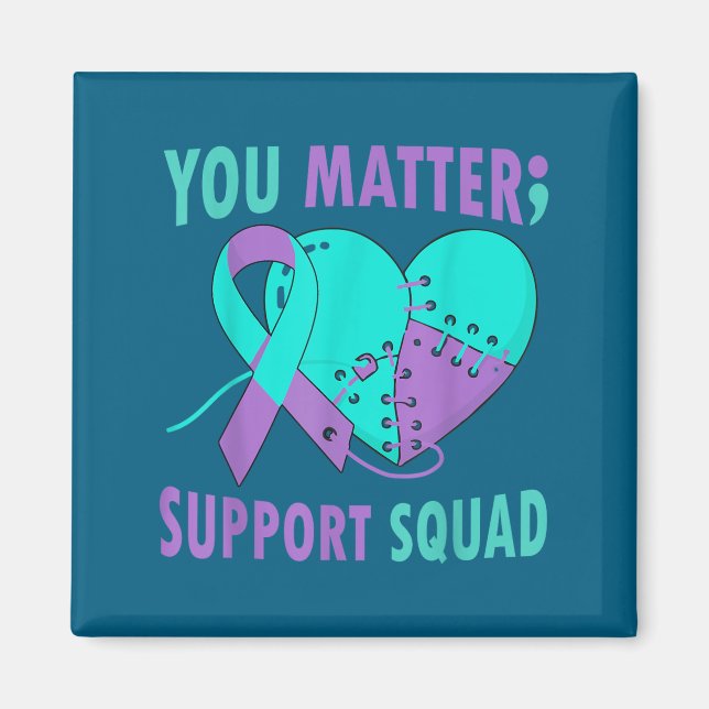 Your Life S Semicolon Suicide Prevention Awareness Magnet (Framsidan)