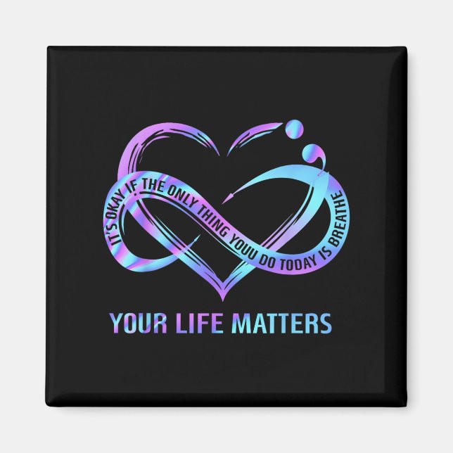 Your Life S Suicide Prevention Awareness Stay  Magnet (Framsidan)
