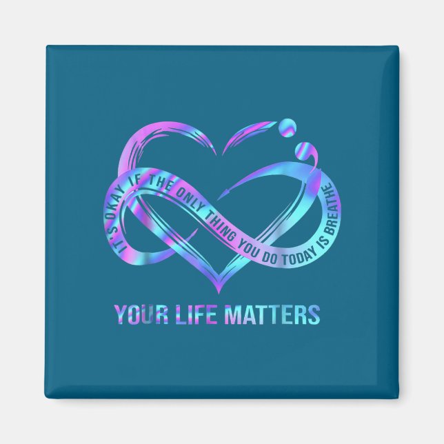 Your Life S Suicide Prevention Awareness Stay  Magnet (Framsidan)