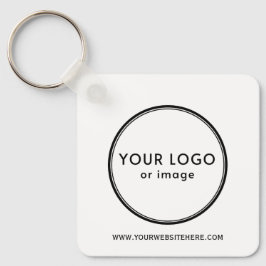 Your logo and custom text nyckelring