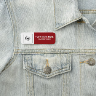 Your Logo and Name Personalized Employee Namnbricka