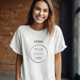 Your Logo Business Branding Promotion with Name T Shirt