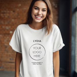 Your Logo Business Branding Promotion with Name T Shirt
