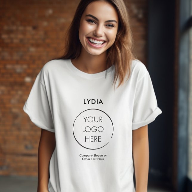 Your Logo Business Branding Promotion with Name T Shirt (Skapare uppladdad)