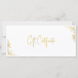 Your Logo Custom Business Gift Certificate