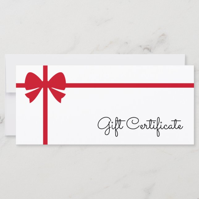 Your Logo Custom Business Gift Certificate (Framsida)