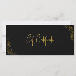Your Logo Custom Business Gift Certificate