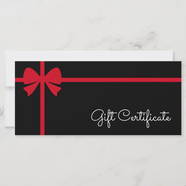 Your Logo Custom Business Gift Certificate (Framsida)