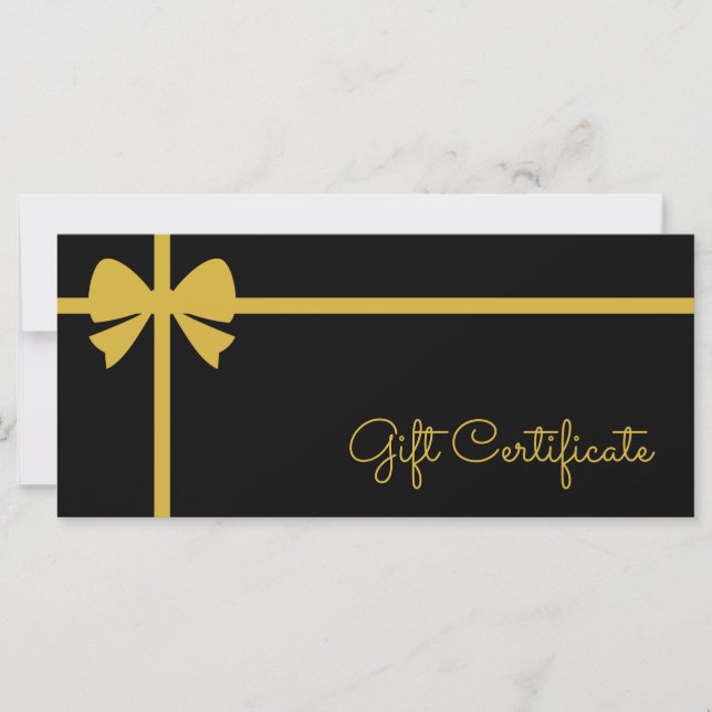 Your Logo Custom Business Gift Certificate (Framsida)