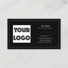 Your Logo Custom QR Code Marketing Visitkort