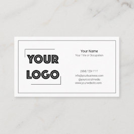 Your Logo Custom QR Code Marketing Visitkort